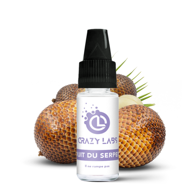 Flacon de e-liquide Fruit du serpent 10ml par la marque Crazy Labs