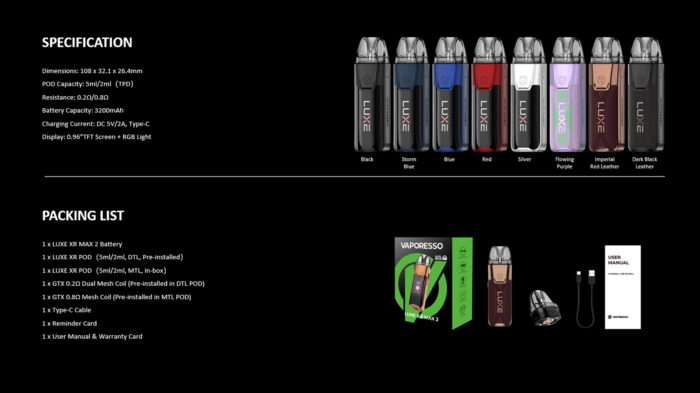Pod Luxe XR Max 2  - Vaporesso – Image 10