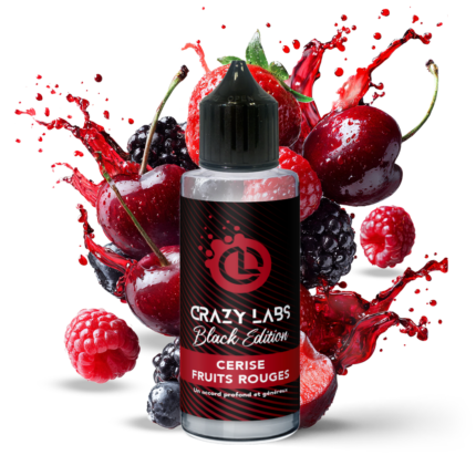 E-liquide Cerise Fruits Rouges 100ml (Flacon 140ml) - Crazy Labs Black Edition