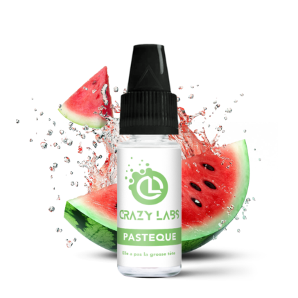 Flacon de e-liquide Pastèque 10ml de la marque Crazy Labs