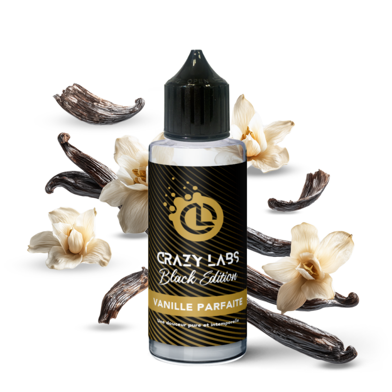 E-liquide Vanille Parfaite 100ml (Flacon 140ml) - Crazy Labs Black Edition