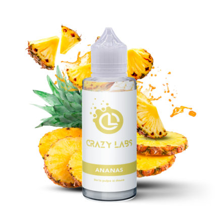 E-liquide Ananas 100ml (Flacon 140ml) - Crazy Labs