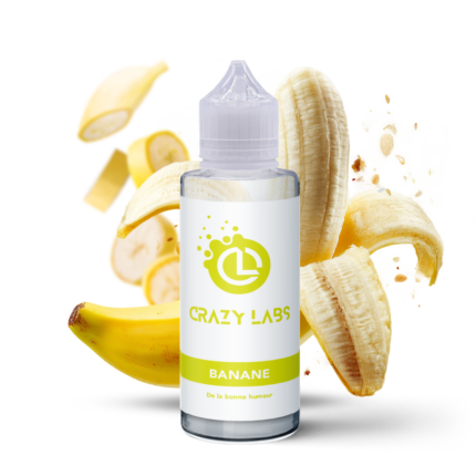 E-liquide Banane 100ml (Flacon 140ml) - Crazy Labs