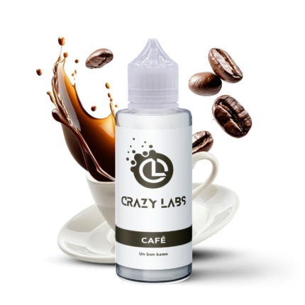 E-liquide Café 100ml (Flacon 140ml) - Crazy Labs