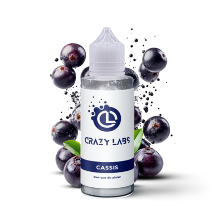 E-liquide Cassis 100ml (Flacon 140ml) - Crazy Labs