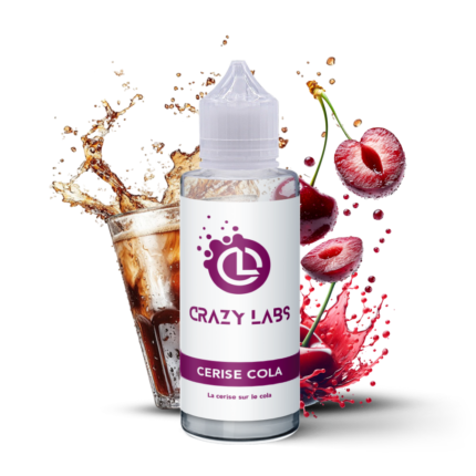 E-liquide Cerise Cola 100ml (Flacon 140ml) - Crazy Labs
