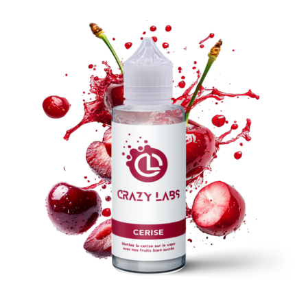 E-liquide Cerise 100ml (Flacon 140ml) - Crazy Labs