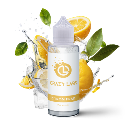 E-liquide Citron Frais 100ml (Flacon 140ml) - Crazy Labs