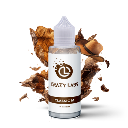 E-liquide Classic M 100ml (Flacon 140ml) - Crazy Labs