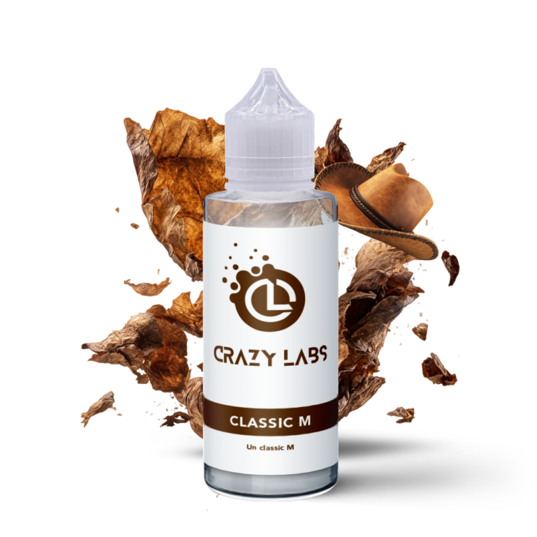 E-liquide Classic M 100ml (Flacon 140ml) - Crazy Labs