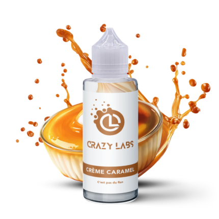 E-liquide Crème Caramel 100ml (Flacon 140ml) - Crazy Labs