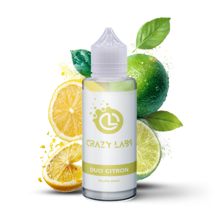 E-liquide Duo Citron 100ml (Flacon 140ml) - Crazy Labs