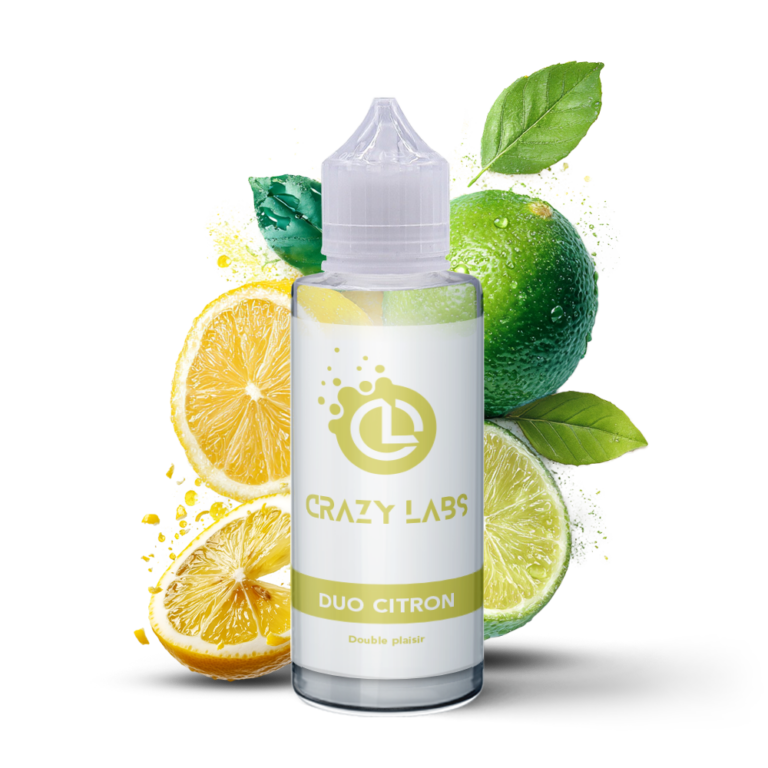 E-liquide Duo Citron 100ml (Flacon 140ml) - Crazy Labs