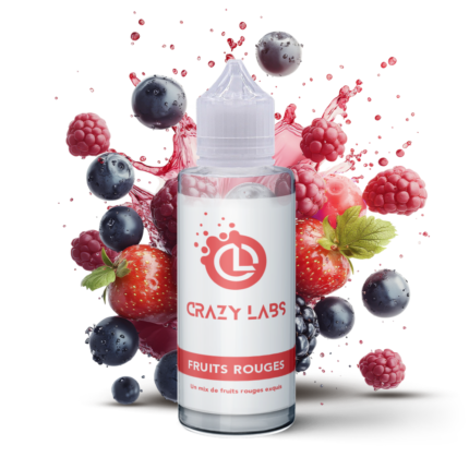 E-liquide Fruits Rouges 100ml (Flacon 140ml) - Crazy Labs