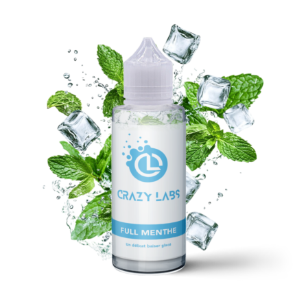 E-liquide Full Menthe 100ml (Flacon 140ml) - Crazy Labs