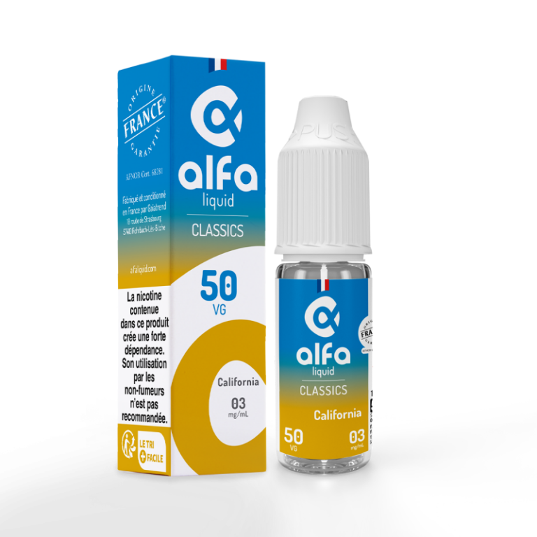 E-liquide California Classics 10 ml - Alfaliquid
