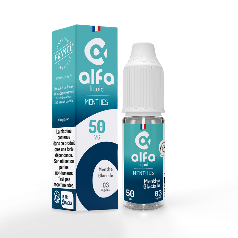 E-liquide Menthe Glaciale Mènthes 10 ml - Alfaliquid E-liquide Menthe Glaciale Mènthes 10 ml - Alfaliquid