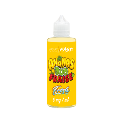 E-liquide Ananas - Fraise Fresh - 200 ml - Prêt à Vaper - Easy/Fast (E-Intense)