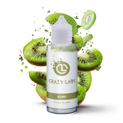 E-liquide Kiwi 100ml (Flacon 140ml) - Crazy Labs