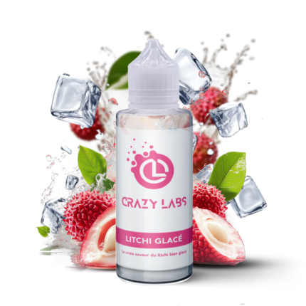E-liquide Litchi Glacé 100ml (Flacon 140ml) - Crazy Labs