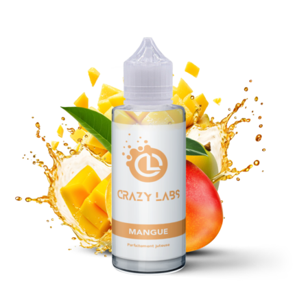 E-liquide Mangue 100ml (Flacon 140ml) - Crazy Labs