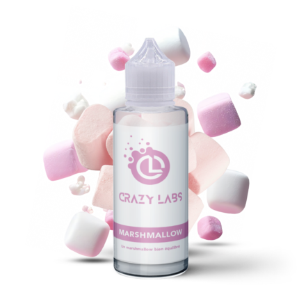 E-liquide Marshmallow 100ml (Flacon 140ml) - Crazy Labs