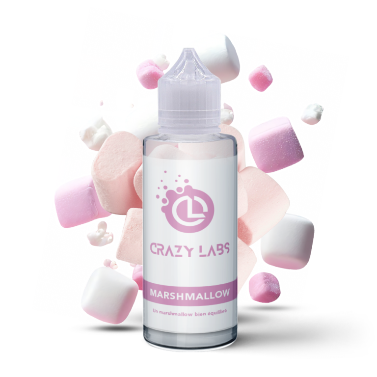 E-liquide Marshmallow 100ml (Flacon 140ml) - Crazy Labs