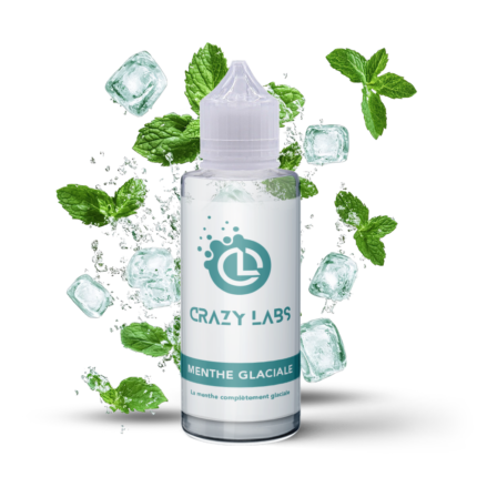 E-liquide Menthe Glaciale 100ml (Flacon 140ml) - Crazy Labs