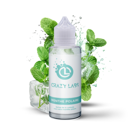 E-liquide Menthe Polaire 100ml (Flacon 140ml) - Crazy Labs