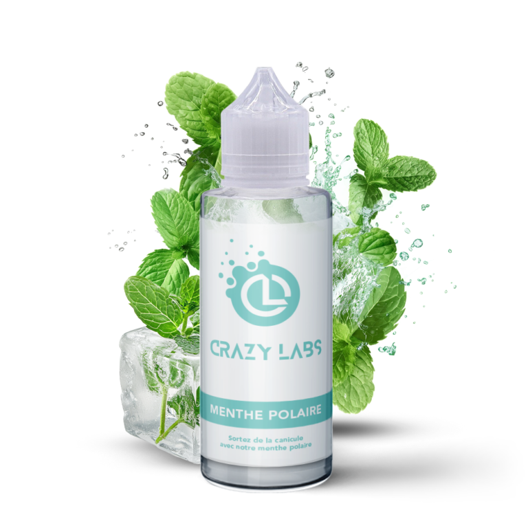 E-liquide Menthe Polaire 100ml (Flacon 140ml) - Crazy Labs