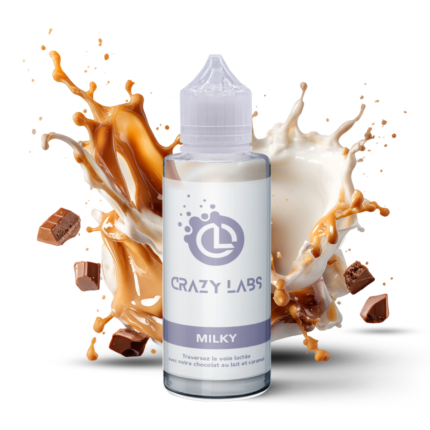E-liquide Milky 100ml (Flacon 140ml) - Crazy Labs