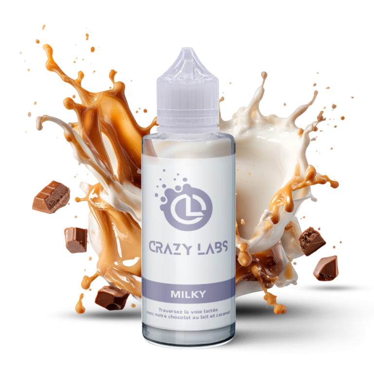 E-liquide Milky 100ml (Flacon 140ml) - Crazy Labs