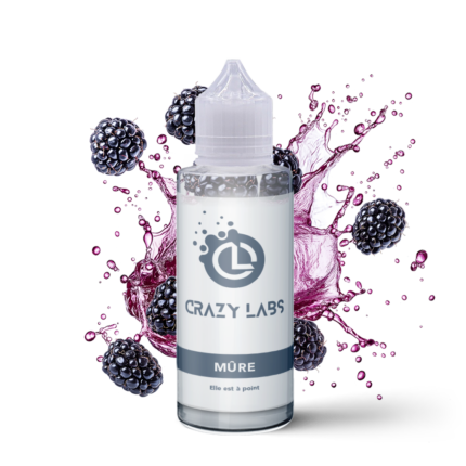 E-liquide Mûre 100ml (Flacon 140ml) - Crazy Labs