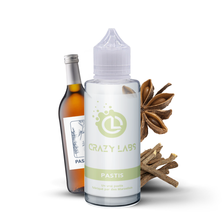 E-liquide Pastis 100ml (Flacon 140ml) - Crazy Labs
