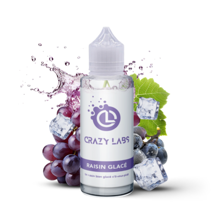 E-liquide Raisin Glacé 100ml (Flacon 140ml) - Crazy Labs