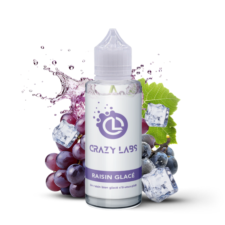 E-liquide Raisin Glacé 100ml (Flacon 140ml) - Crazy Labs
