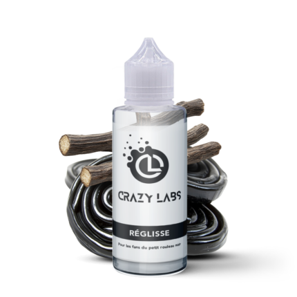 E-liquide Réglisse 100ml (Flacon 140ml) - Crazy Labs