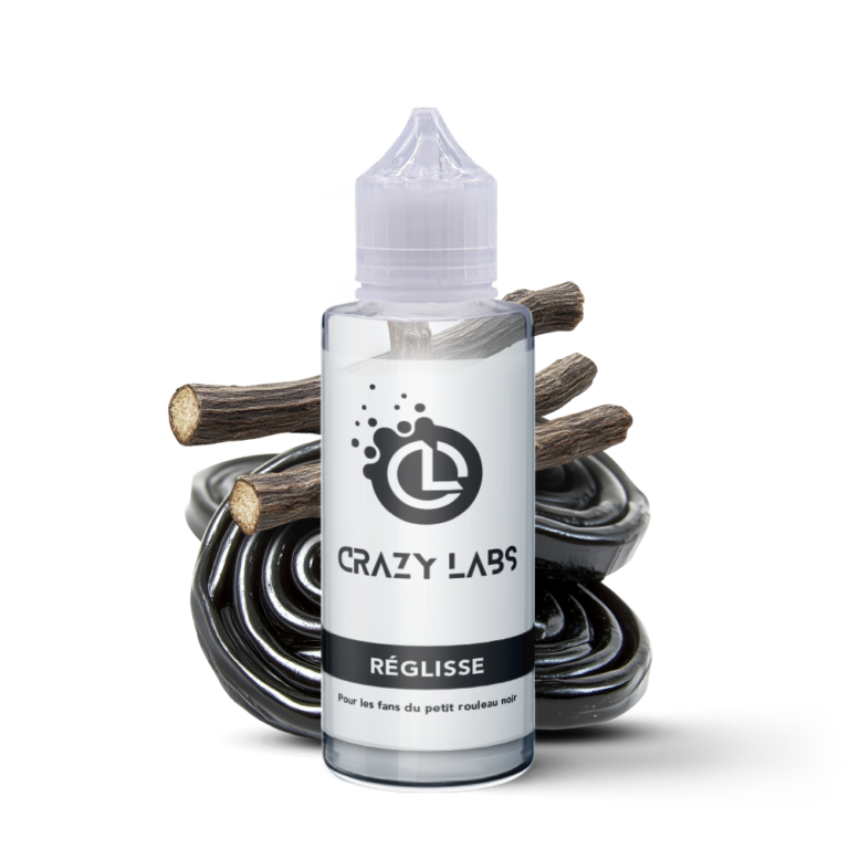 E-liquide Réglisse 100ml (Flacon 140ml) - Crazy Labs