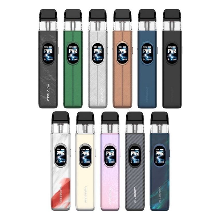 - Alt : Kit pod métallique Xros 6 de la marque Vaporesso au format de poche compact