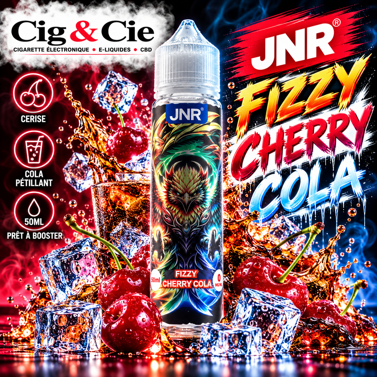 Fizzy Cherry Cola 50ml - JNR Fizzy Cherry Cola 50ml - JNR