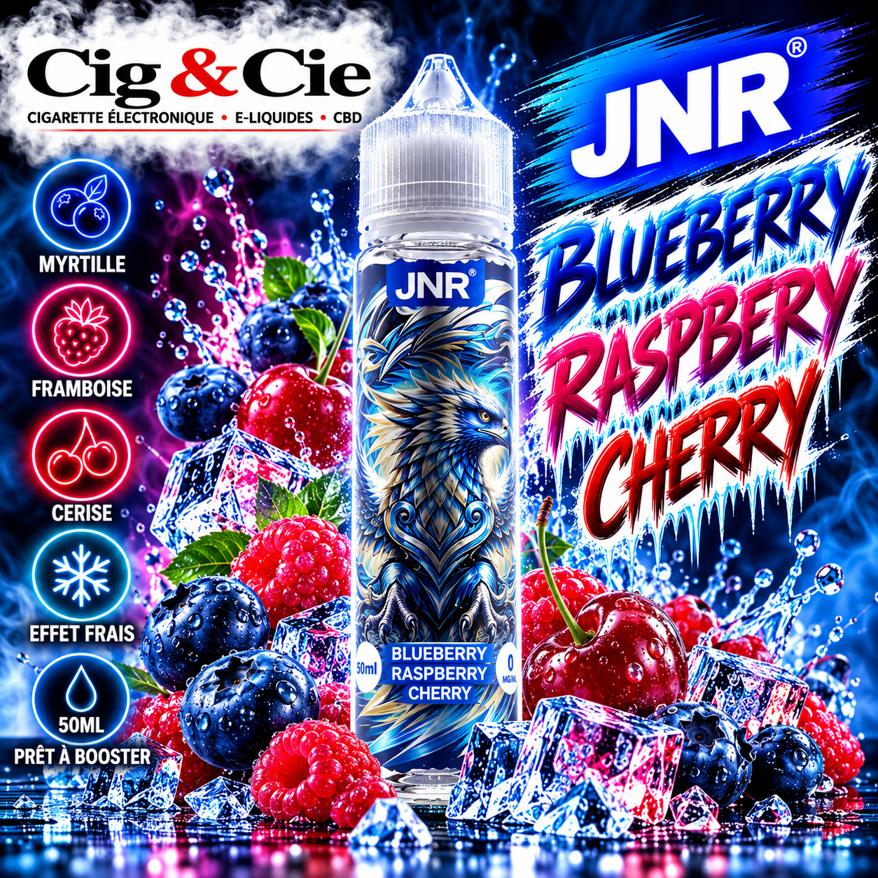 Blueberry Raspberry Cherry 50ml - JNR Blueberry Raspberry Cherry 50ml - JNR