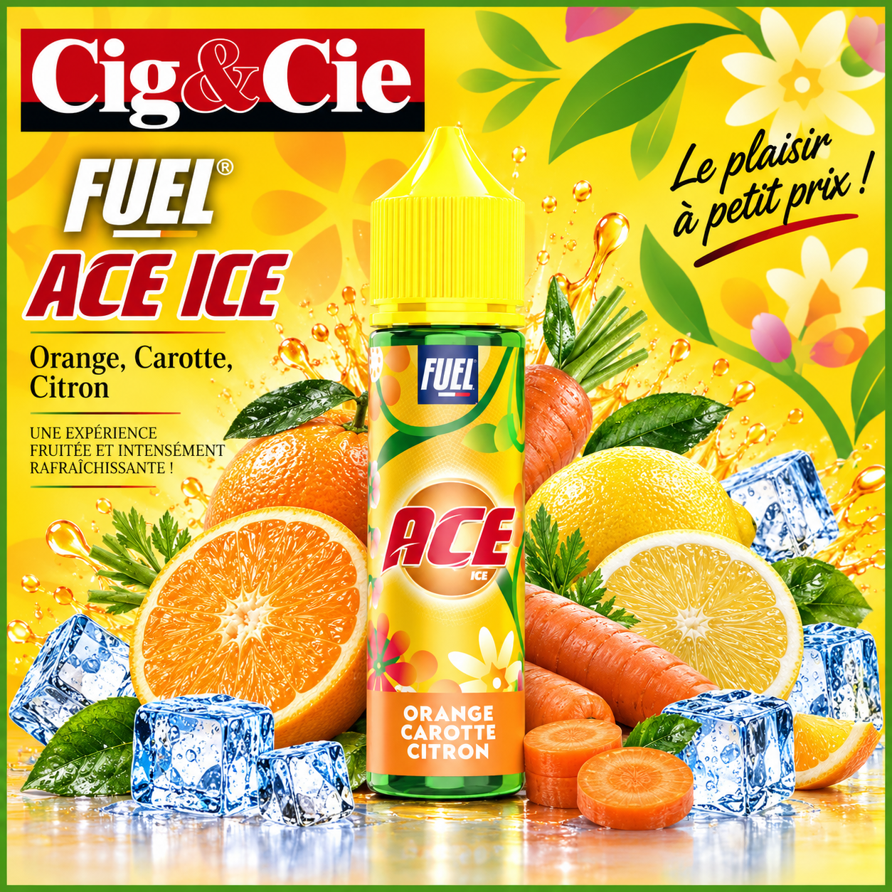 Orange Carotte Citron 50ml (Gamme ACE) - Maison Fuel Orange Carotte Citron 50ml (Gamme ACE) - Maison Fuel