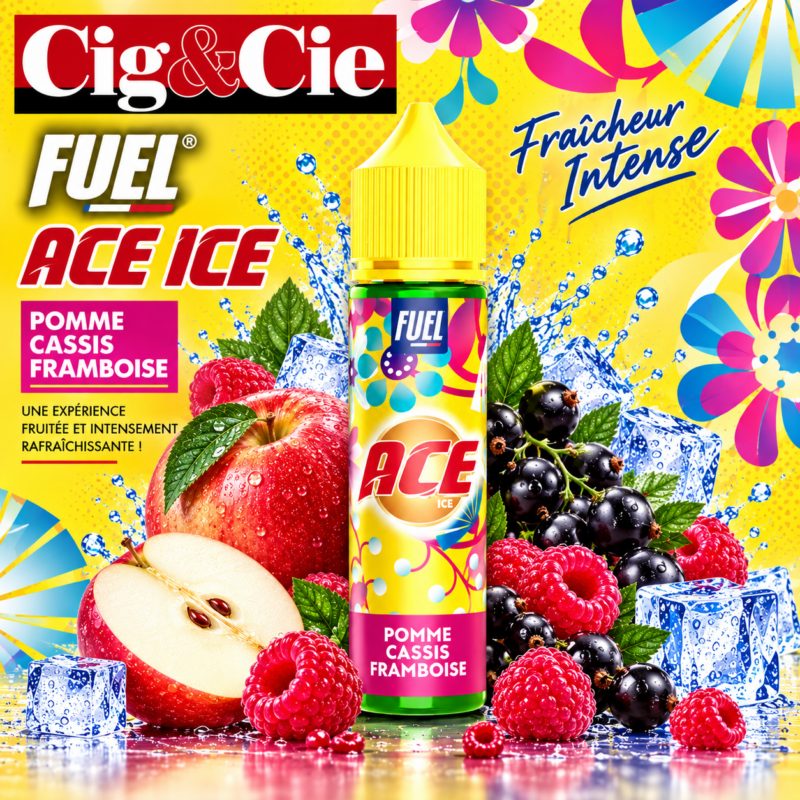 Pomme Cassis Framboise 50ml (Gamme ACE) - Maison Fuel